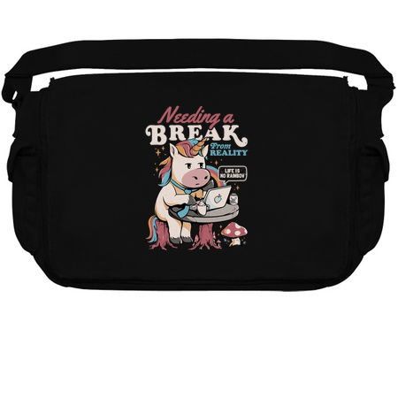 Needing a Break From Reality - Funny Unicorn Sarcasm Rainbow Gift tiny thumbnail