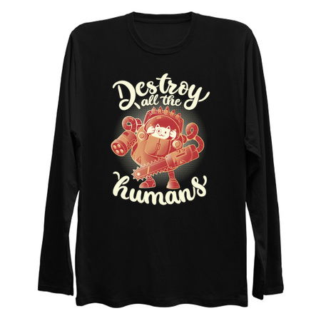 Destroy All The Humans - Funny Cute Robot Cat Gift tiny thumbnail