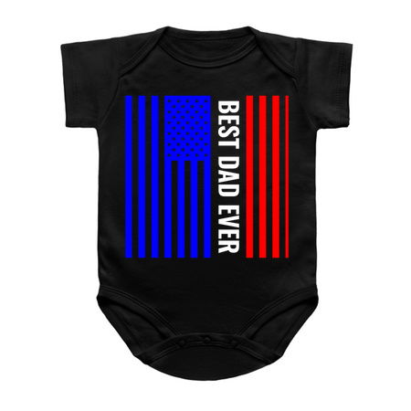 Best USA dad ever blue white red stripes tiny thumbnail