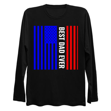 Best USA dad ever blue white red stripes tiny thumbnail