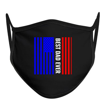 Best USA dad ever blue white red stripes tiny thumbnail
