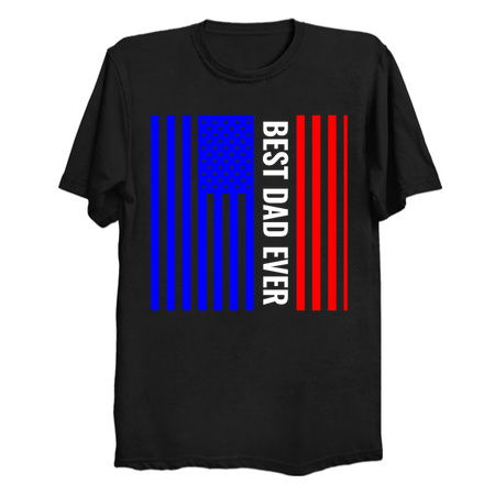 Best USA dad ever blue white red stripes tiny thumbnail