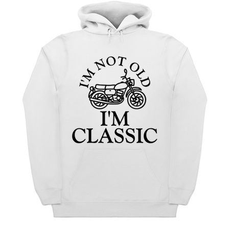 I'm not old i'm classic motorbike black tiny thumbnail