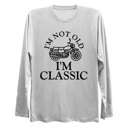 I'm not old i'm classic motorbike black tiny thumbnail