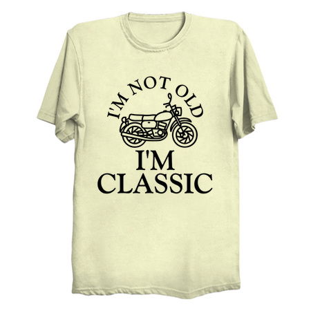 I'm not old i'm classic motorbike black tiny thumbnail