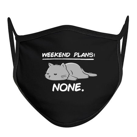 No Weekend Plans - Lazy Cute Funny Cat Gift tiny thumbnail