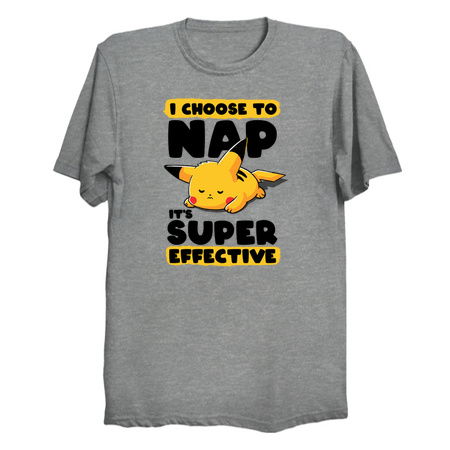 I Choose to Nap - Lazy Funny Pikachu Quotes Gift tiny thumbnail