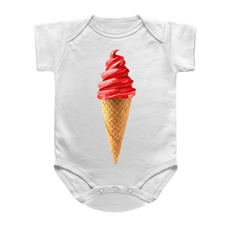 Sweet Red Cherry Dipped Ice Cream Cone tiny thumbnail