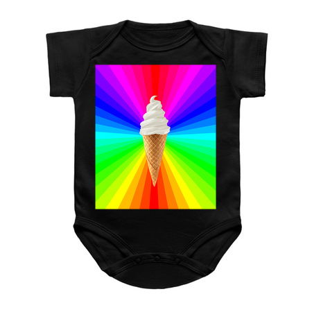 Rainbow Fluorescent Vanilla Ice Cream Cone tiny thumbnail