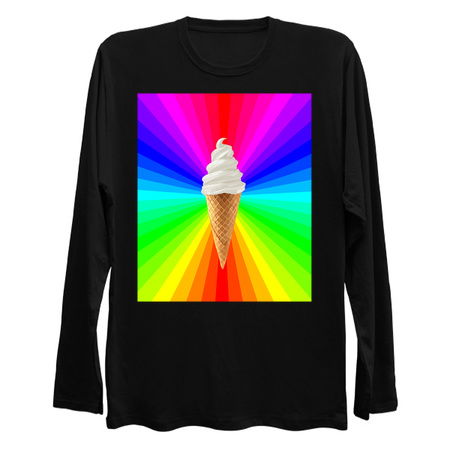 Rainbow Fluorescent Vanilla Ice Cream Cone tiny thumbnail