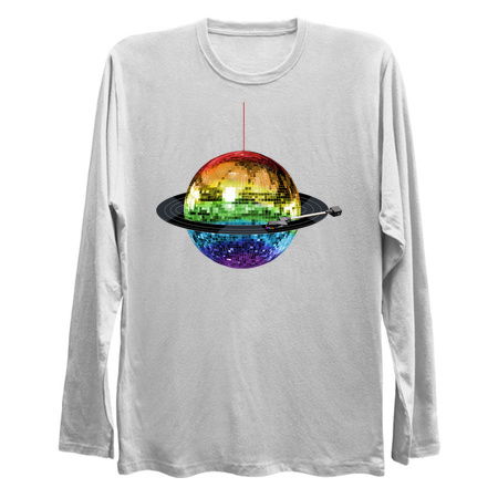 Disco Ball Retro Rainbow Record Planet tiny thumbnail