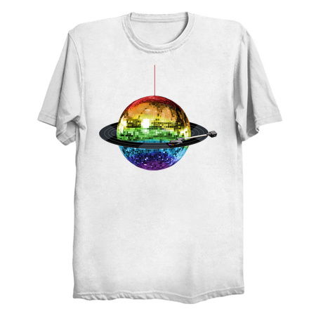 Disco Ball Retro Rainbow Record Planet tiny thumbnail