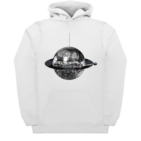 Spinning Silver Discoball Record Planet tiny thumbnail