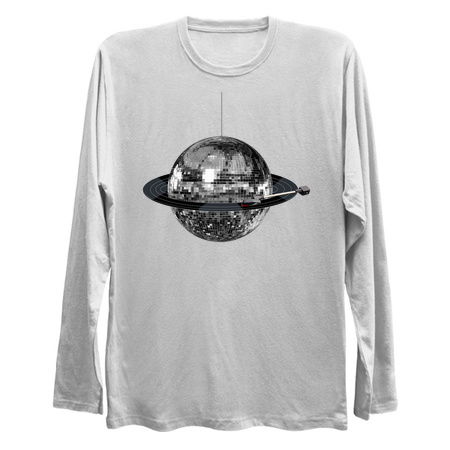 Spinning Silver Discoball Record Planet tiny thumbnail