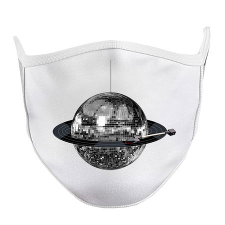 Spinning Silver Discoball Record Planet tiny thumbnail