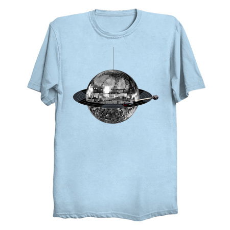 Spinning Silver Discoball Record Planet tiny thumbnail