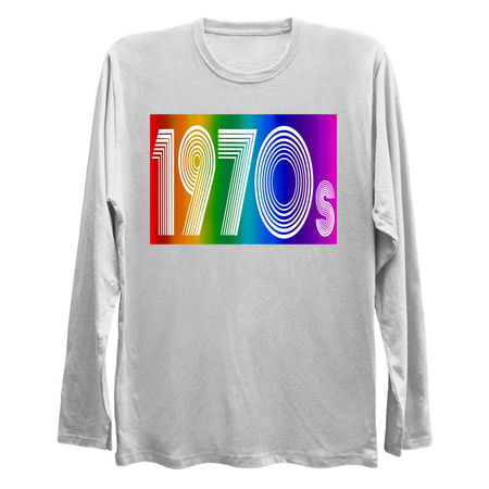 Rainbow Pride 1970s Retro Disco Font tiny thumbnail