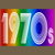 Rainbow Pride 1970s Retro Disco Font tiny thumbnail