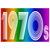 Rainbow Pride 1970s Retro Disco Font tiny thumbnail