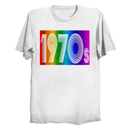 Rainbow Pride 1970s Retro Disco Font tiny thumbnail