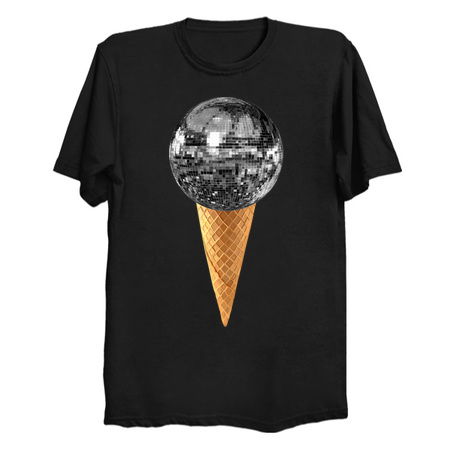 Silver Disco Ball Ice Cream Cone tiny thumbnail