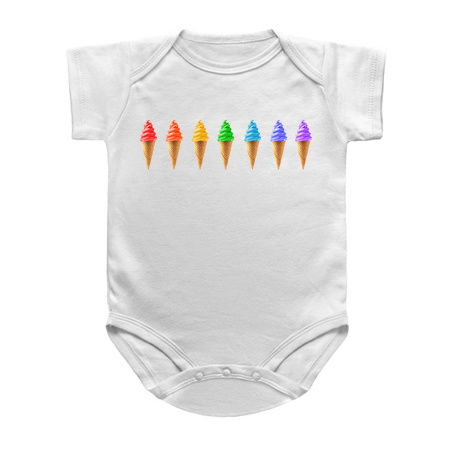 Rainbow Soft Serve Ice Cream Cones tiny thumbnail