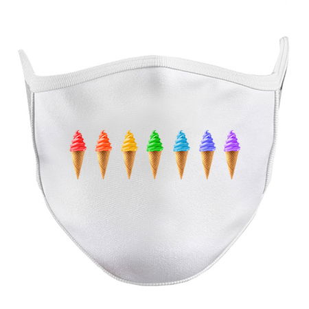 Rainbow Soft Serve Ice Cream Cones tiny thumbnail