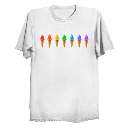 Rainbow Soft Serve Ice Cream Cones tiny thumbnail