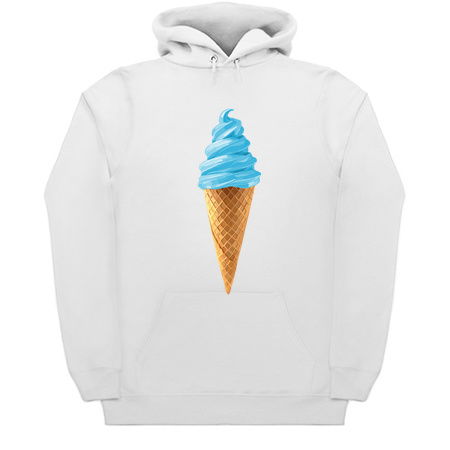 Pastel Blue Soft Serve Ice Cream Cone tiny thumbnail