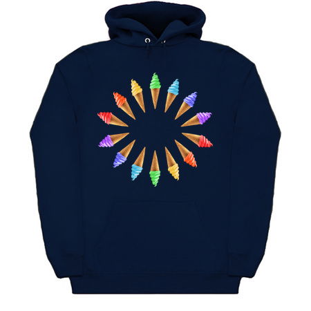 Circle of Rainbow Ice Cream Cones tiny thumbnail