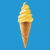 Yellow Lemon Soft Serve Ice Cream Cone tiny thumbnail