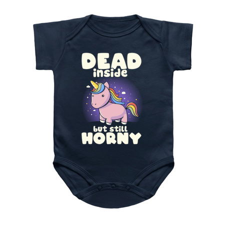Dead Inside But Still Horny - Funny Unicorn Sarcasm Quotes Gift tiny thumbnail