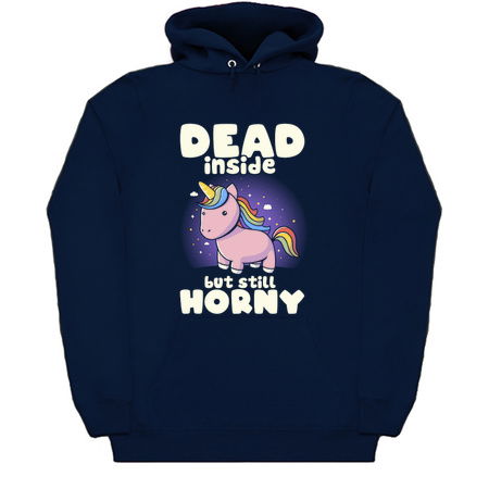 Dead Inside But Still Horny - Funny Unicorn Sarcasm Quotes Gift tiny thumbnail