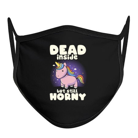 Dead Inside But Still Horny - Funny Unicorn Sarcasm Quotes Gift tiny thumbnail