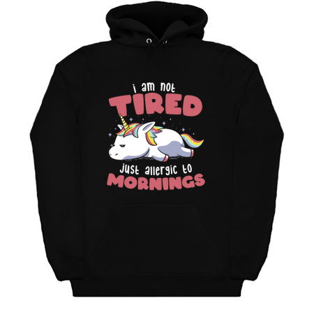 Not Tired Just Allergic to Mornings - Lazy Funny Unicorn Gift tiny thumbnail