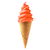 Orange Sherbet Soft Serve Ice Cream Cone tiny thumbnail