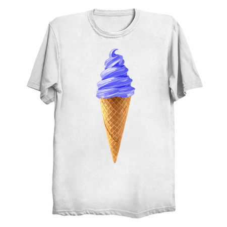 Indigo Ube Soft Serve Ice Cream Cone tiny thumbnail