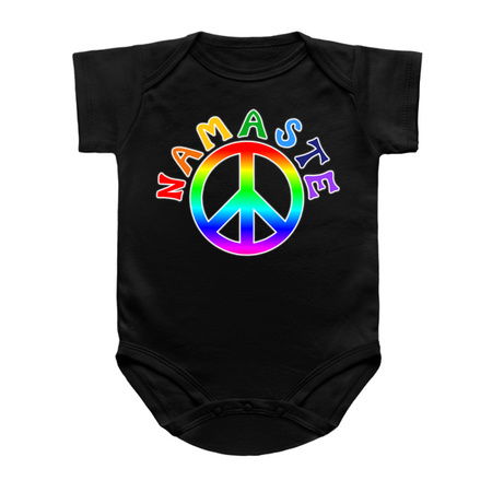 Namaste Rainbow Pride Peace Sign tiny thumbnail