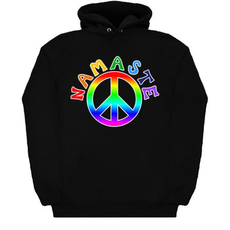 Namaste Rainbow Pride Peace Sign tiny thumbnail