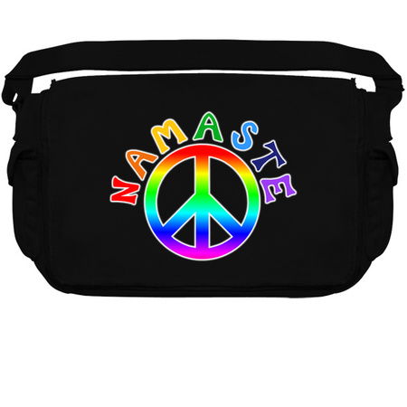 Namaste Rainbow Pride Peace Sign tiny thumbnail