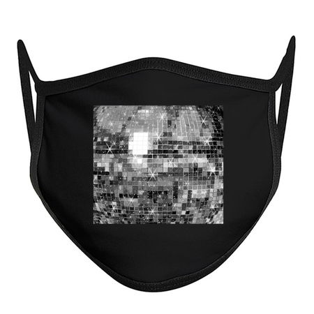 Twinkle Silver Disco Ball All Over Pattern tiny thumbnail