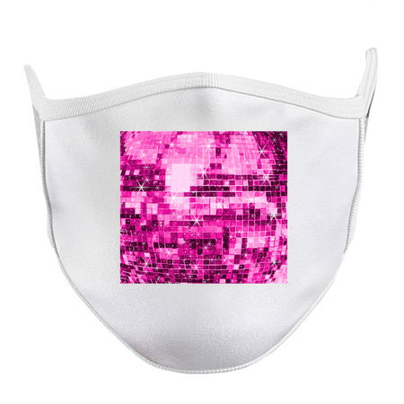 1970s Twinkle Pink Disco Ball Pattern tiny thumbnail