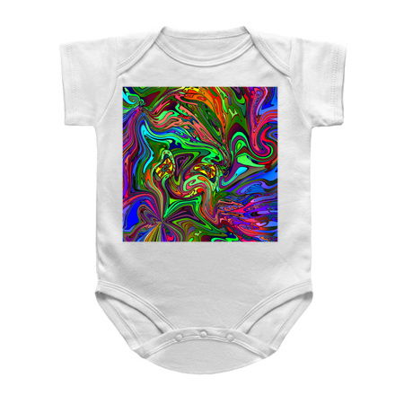 Converging Colorful Swirls Psychedelic Pattern tiny thumbnail