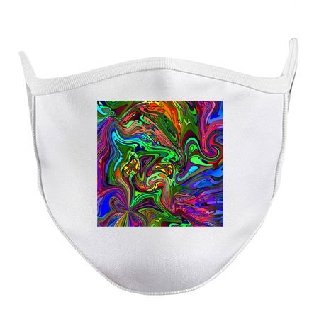 Converging Colorful Swirls Psychedelic Pattern tiny thumbnail