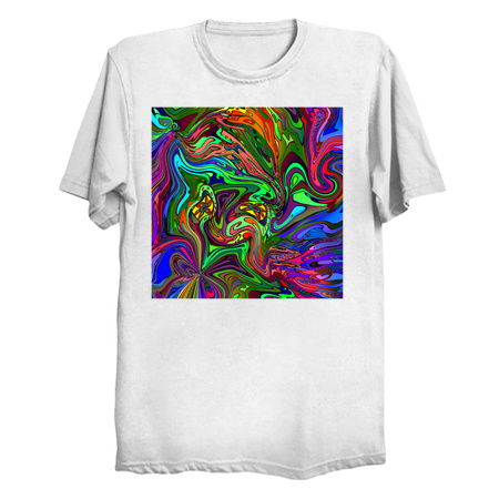 Converging Colorful Swirls Psychedelic Pattern tiny thumbnail