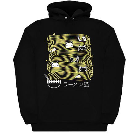 Ramen Lines Minimalist Cat Square by Tobe Fonseca tiny thumbnail