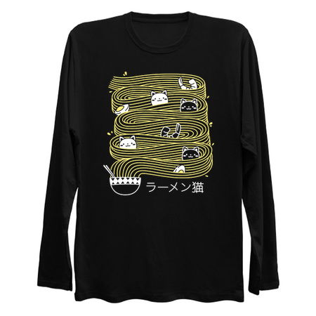 Ramen Lines Minimalist Cat Square by Tobe Fonseca tiny thumbnail