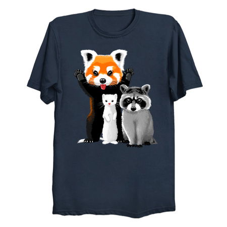 Raccoon, ferret and red panda tiny thumbnail