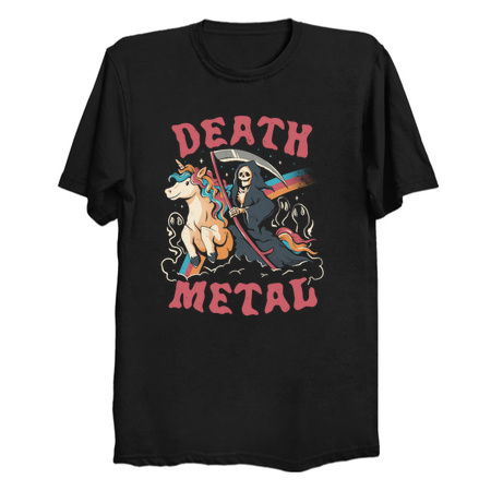 Death Metal - Cute Evil Skull Unicorn Gift tiny thumbnail