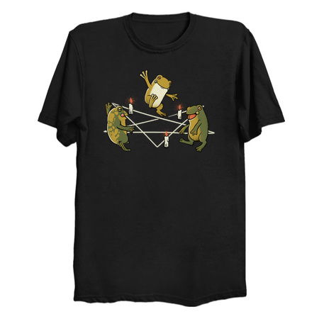 Dancing Frog Pentagram Witchcraft by Tobe Fonseca tiny thumbnail